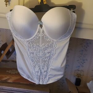 Maidenform White Lace Bustier